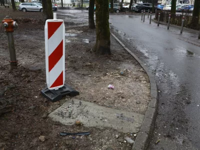 3.2.2026 &scaron;tepanjsko naselje, uničeni parkomati, parkiranjeFoto Luka Cjuha