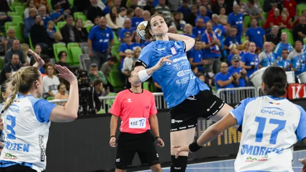 Ana Gros12.10. 2024 Krim Mercator - CSM Bukare&scaron;ta, evropska liga prvakinjFoto: Nik Erik Neubauer