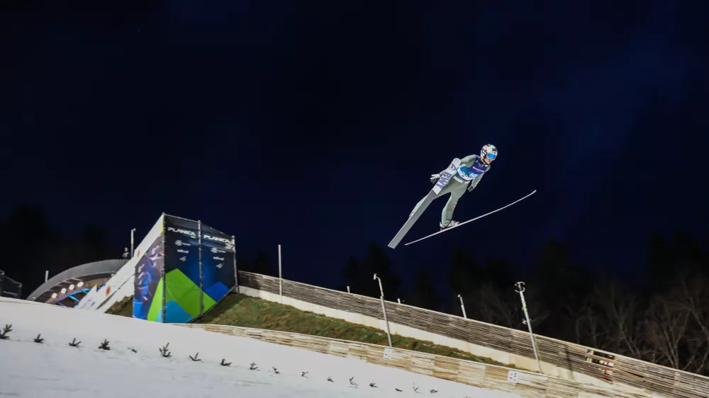 - Halvor Egner Granerud- Smučarski skoki za mo&scaron;ke na srednji skakalnici.- 25.02.2023 - 43. Svetovno prvenstvo v nordijskem smučanju PLANICA 2023 - največji &scaron;portni dogodek v zgodovini Slovenije, //FOTO: Bojan Velikonja