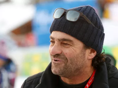 FILE PHOTO: Skiing - Alpine Skiing World Cup - Ladies' Alpine Giant Slalom - Kronplatz, Italy - January 23, 2018. former Italian skier Alberto Tomba. REUTERS/Stefano Rellandini/File Photo