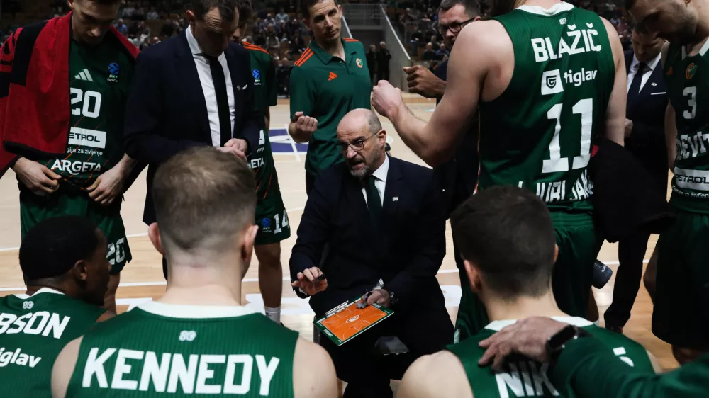 - Zvezdan Mitrović, trener,- 20.01.2026. - Ko&scaron;arka Cedevita Olimpija - Cluj-Napoca v 15. krogu evropskega pokala.//FOTO: Bojan Velikonja