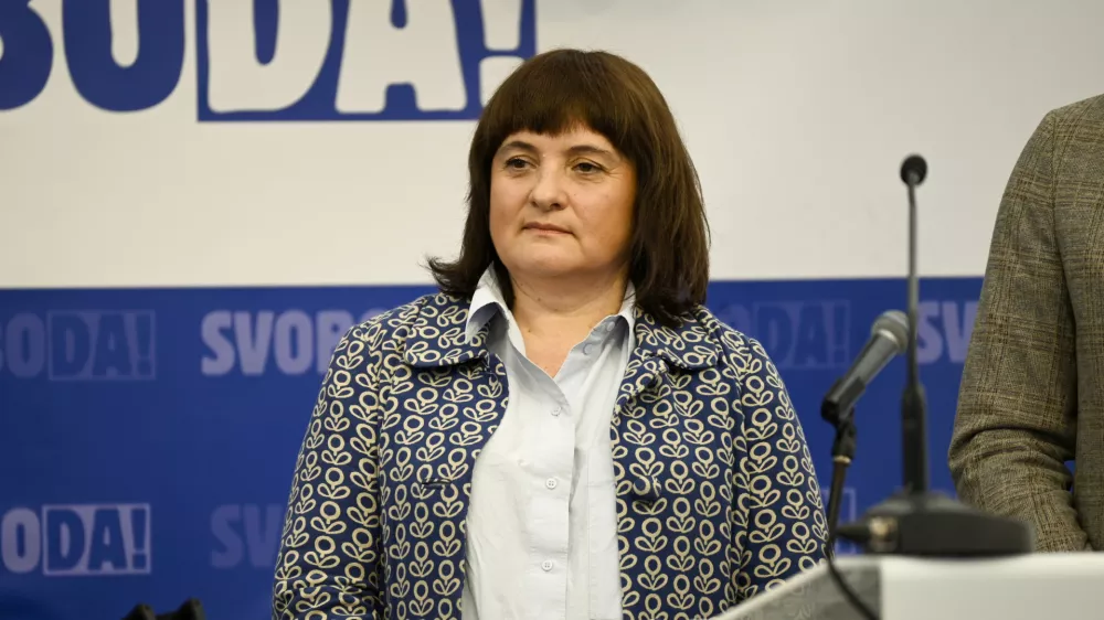 Gibanje SvobodaTamara Vonta- 6.04.2024 &ndash; 1. festival SVOBODE, Zbilje.  //FOTO: Nik Erik Neubauer