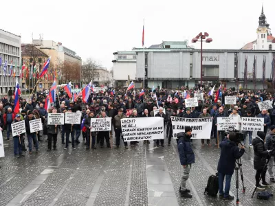 06.02.2025. protest kmetov. Foto: Bojan Velikonja