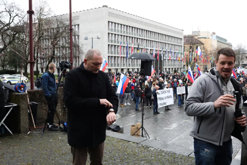06.02.2025. protest kmetov. Foto: Bojan Velikonja
