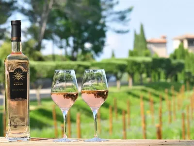 Vino v steklenici z ostrimi robovi. F chateauberne-vin.com