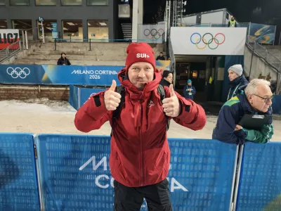 Bine Norčič je bil včeraj najbolj srečen Slovenec v Predazzu.