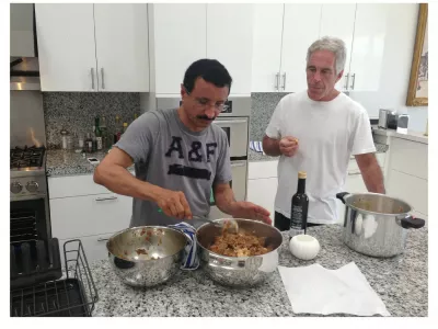This undated and unlocated handout image released by Democrats on the House Oversight Committee on December 18, 2025 shows late convicted sex offender Jeffrey Epstein (R) cooking with CEO of DP World Sultan Ahmed bin Sulayem. Democratic lawmakers released a new cache of photos and documents on December 18 from the estate of convicted sex offender Jeffrey Epstein.,Image: 1060203681, License: Rights-managed, Restrictions: RESTRICTED TO EDITORIAL USE - MANDATORY CREDIT "AFP PHOTO / HOUSE OVERSIGHT COMMITTEE DEMOCRATS " - HANDOUT - NO MARKETING NO ADVERTISING CAMPAIGNS - DISTRIBUTED AS A SERVICE TO CLIENTS, ***HANDOUT image or SOCIAL MEDIA IMAGE or FILMSTILL for EDITORIAL USE ONLY! * Please note: Fees charged by Profimedia are for the Profimedia's services only, and do not, nor are they intended to, convey to the user any ownership of Copyright or License in the material. Profimedia does not claim any ownership including but not limited to Copyright or License in the attached material. By publishing this material you (the user) expressly agree to indemnify and to hold Profimedia and its directors, shareholders and employees harmless from any loss, claims, damages, demands, expenses (including legal fees), or any causes of action or allegation against Profimedia arising out of or connected in any way with publication of the material. Profimedia does not claim any copyright or license in the attached materials. Any downloading fees charged by Profimedia are for Profimedia's services only. * Handling Fee Only ***, Model Release: no