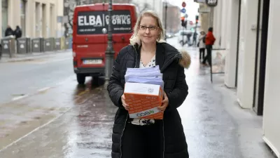 Štepanjsko naselje, vlaganje tožbe. Foto: Jaka Gasar