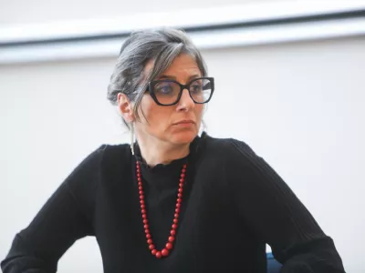 - 09.07.2025. - Posebna poročevalka ZN za okupirana palestinska ozemlja Francesca Albanese na strokovnem posvetu na Pravni fakulteti v Ljubljani.//FOTO: Bojan Velikonja