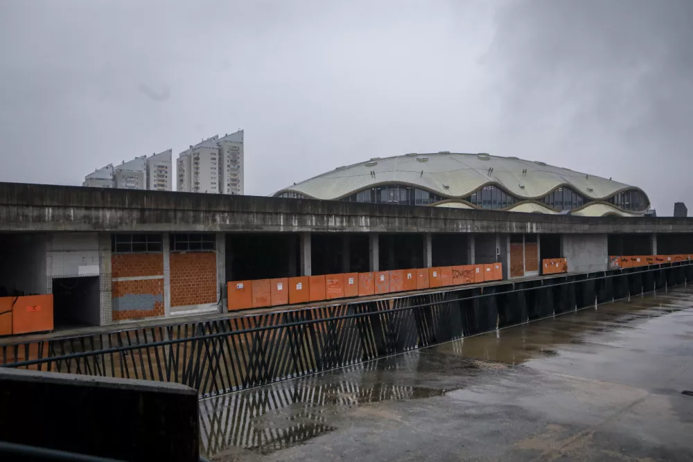 12.2.2026 - Stožice - &Scaron;portni park - nedokončani del Stožic - nakupovalno sredi&scaron;čeFoto: Luka Cjuha