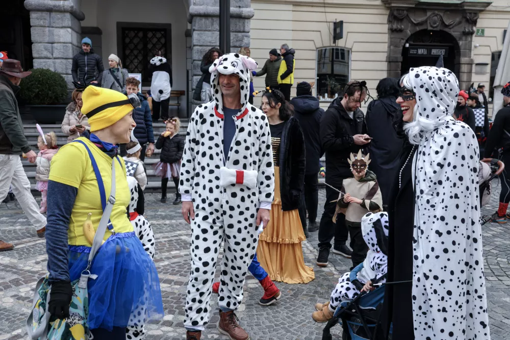 - 14.02.2026 - Pust v Ljubljani - ma&scaron;kare, sprevod//FOTO: Jaka Gasar