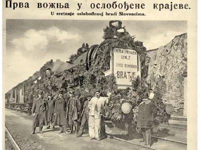 Prihod vlaka v Logatec in na Rakek. / Foto: Nn