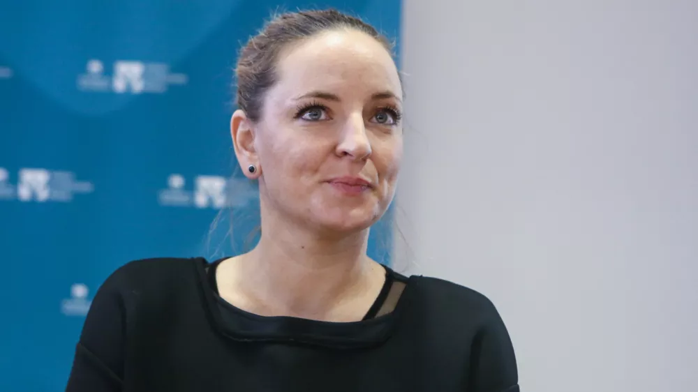 direktorica Pravno-informacijskega centra nevladnih organizacij Katarina Bervar Sternad- 07.12.2017 - okrogla miza o izzivih varovanja človekovih pravic in temeljnih svobo&scaron;čin ob dnevu človekovih pravic, //FOTO: Luka Cjuha.