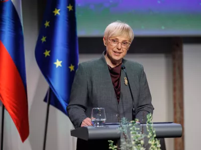 Ljubljana, Ljubljanski grad.Slovesnost ob 20-letnici Informacijskega pooblascenca.Predsednica republike Natasa Pirc Musar.