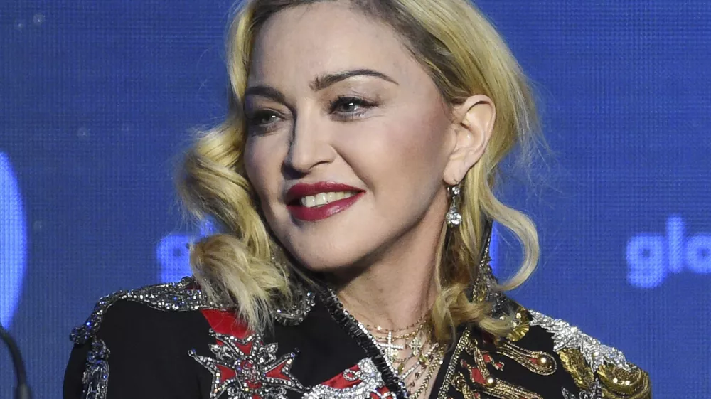 FILE - Madonna appears at the 30th annual GLAAD Media Awards in New York on May 4, 2019, in New York.. (Photo by Evan Agostini/Invision/AP, File)