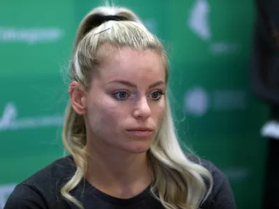 Teja Belak- 05.08.2022 &ndash; Gimnastična zveza Slovenije &ndash; gimnastična reprezentanca pred evropskim prvenstvom v M&uuml;nchnu.//FOTO: Tomaž Skale