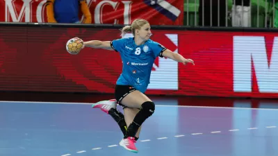 - Tamara Mavsar- 23.09.2023 &ndash; rokomet - Krim Mercator: Ferencvaros, liga prvakinj, 3. krog: skupina B //FOTO: Bojan Velikonja