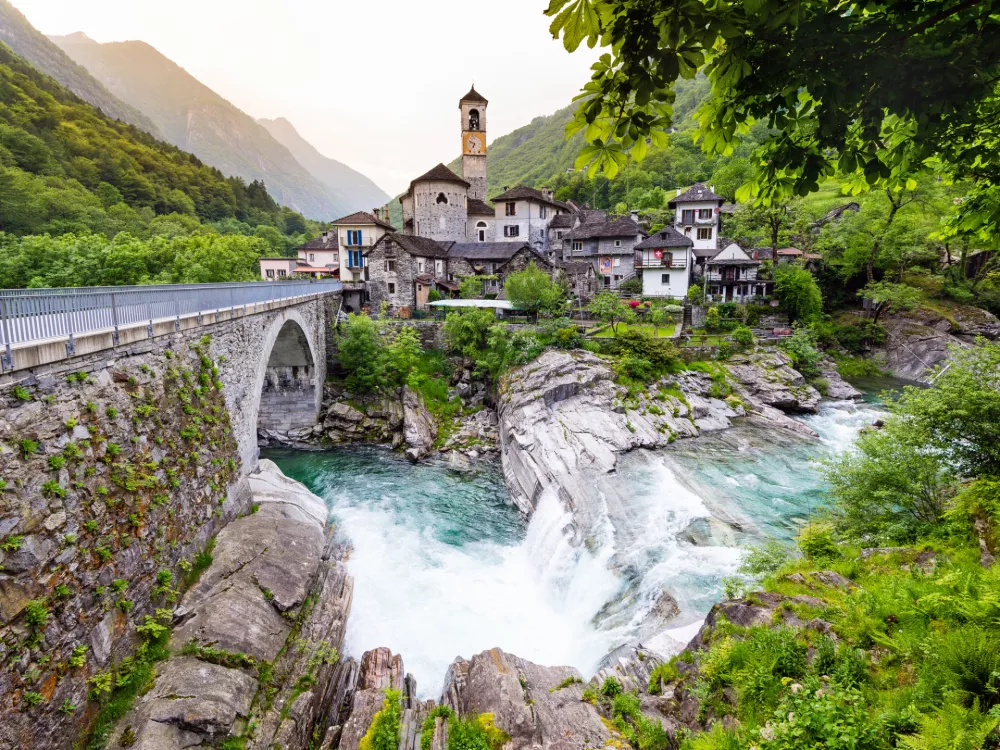 Lavertezzo in Valle Verzasca, Canton of Ticino, Switzerland