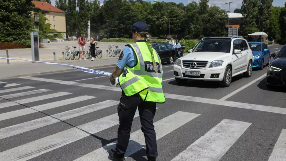 05.06.2025 - Simbolična fotografija Policija - prometna nesreča - policijski trakFoto: Luka Cjuha