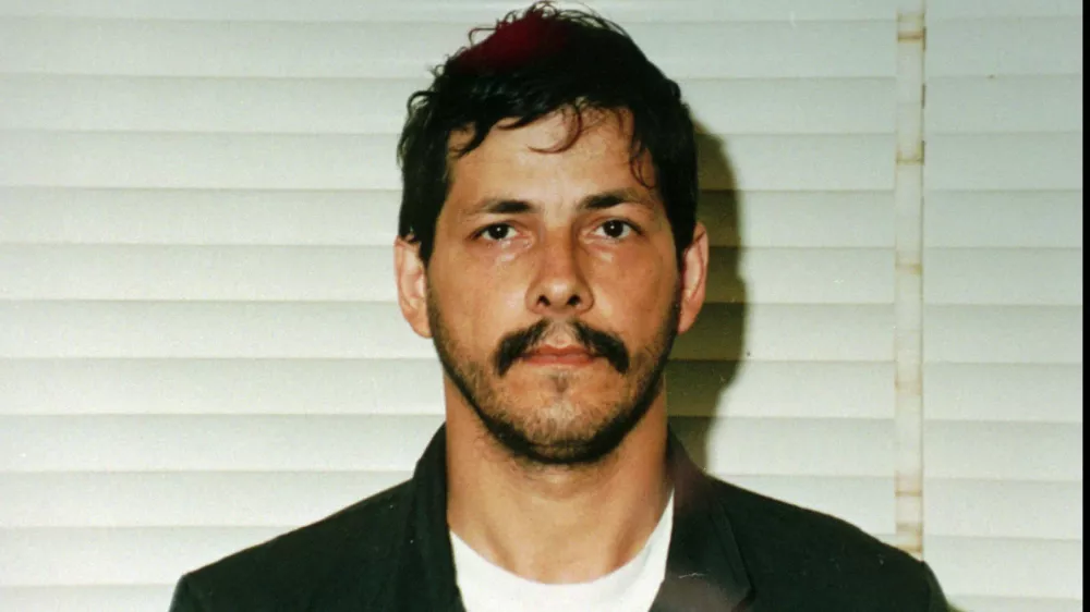 Convicted rapist Marc Dutroux is seen in this police photo released Monday, August 19, 1996. Dutroux led police to two abducted, sexually abused girls and the bodies of two slain 8-year-olds before confessing Sunday that he was also involved in the kidnapping of two other teen-agers. Investigators hope Dutroux's confessions will help solve more than a dozen kidnapping cases believed linked to a pedophile ring. (AP Photo)