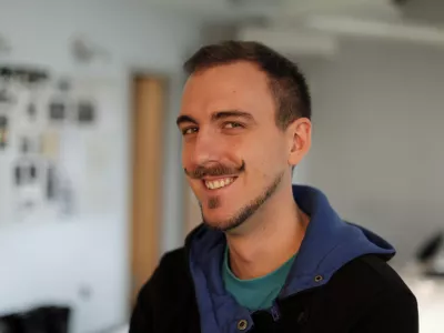 Aljaž Potočnik, novinar - redakcija Online Dnevnik //FOTO: Luka Cjuha