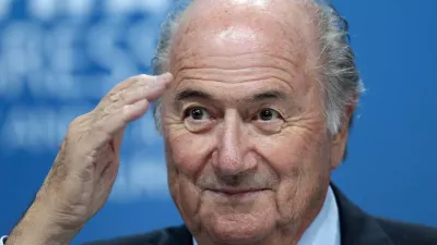 FILE - In this June 1, 2011, file photo, Sepp Blatter gestures during a press conference in Zurich, Switzerland. (AP Photo/Michael Probst, File)