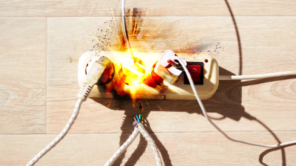 Polnjenje različnih naprav na domačih vtičnicah je lahko razlog za požar. 