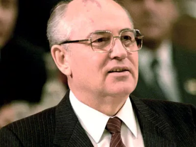  Mihail Gorbačov je s tem, ko je leta 1985 postal generalni sekretar Komunistične partije Sovjetske zveze, postal leta 1988 tudi voditelj Sovjetske zveze. / Foto: Wikipedija