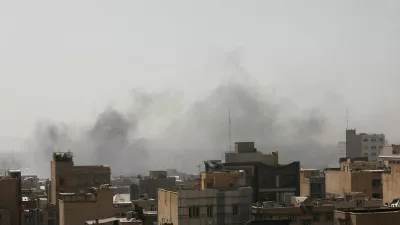 Smoke rises following an explosion, after Israel and the U.S. launched strikes on Iran, in Tehran, Iran, February 28, 2026. Majid Asgaripour/WANA (West Asia News Agency) via REUTERS ATTENTION EDITORS - THIS PICTURE WAS PROVIDED BY A THIRD PARTY   TPX IMAGES OF THE DAY