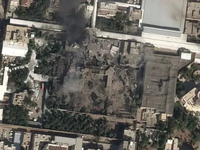 Satelitski posnetek rezidence v Teheranu. / Foto: