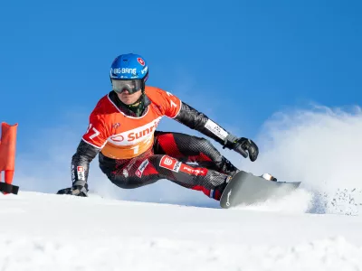 Visa FIS Snowboard Alpine World Cup - Scuol SUI - PGS - KOSIR Zan SLO &copy; Miha Matavz/FIS