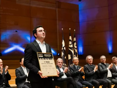 Italijanski pianist Alberto Ferro je zmagovalec mednarodnega klavirskega tekmovanja Festivala Ljubljana 2026. / Foto: arhiv Festivala Ljubljana