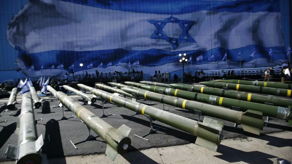 M302 rockets found aboard the Klos C ship are displayed at an Israeli navy base in the Red Sea resort city of Eilat March 10, 2014. The ship seized by the Israeli navy on suspicion of smuggling arms from Iran to the Gaza Strip docked on Saturday in Israel, which planned to put the cargo on display in hope of denting Tehran's rapprochement with the West. REUTERS/Amir Cohen (ISRAEL - Tags: POLITICS MILITARY CIVIL UNREST TPX IMAGES OF THE DAY)