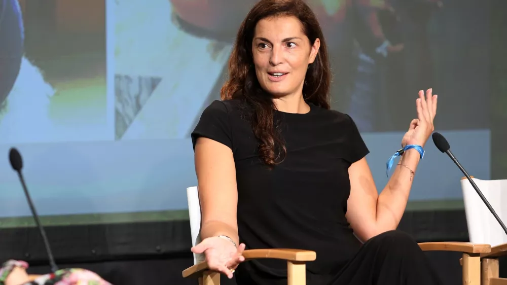 Rovinj: Weekend Media Festival, Kim Kardashian - fenomen koji je promjenio svijet ljepote 22.09.2018., Rovinj - 11. Weekend Media Festival. Panel diskusija Kim Kardashian - fenomen koji je promjenio svijet ljepote. Manja Grcic.rPhoto: Borna Filic/PIXSELL 