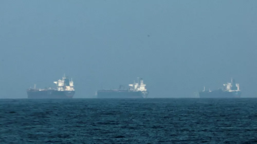 FILE PHOTO: Tankers are seen off the coast of the Fujairah, as Iran vows to close the Strait of Hormuz, amid the U.S.-Israel conflict with Iran, in Fujairah, United Arab Emirates, March 3, 2026. REUTERS/Amr Alfiky/File Photo