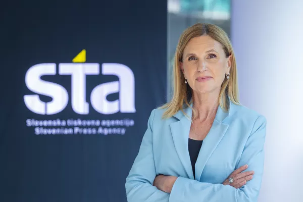 Ljubljana.Nova direktorica Slovenske tiskovne agencije Mojca Prelesnik.