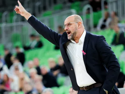 Zvezdan Mitrović in action during ABA League 2025/2026 basketball match between Cedevita Olimpija (SLO) and Mega Superbet (SRB) in SRC Stozice, Ljubljana, Slovenia on October 5, 2025. Photo: Filip Barbalic