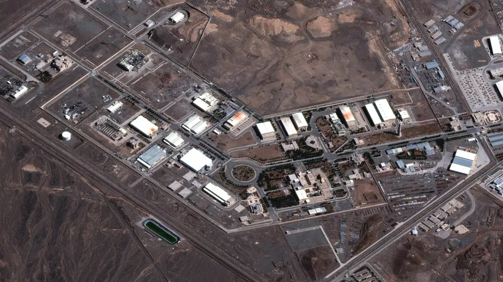 A satellite image shows the Natanz fuel enrichment complex, Iran, March 7, 2026, amid the U.S.-Israeli conflict with Iran. Vantor/Handout via REUTERS. THIS IMAGE HAS BEEN SUPPLIED BY A THIRD PARTY. NO RESALES. NO ARCHIVES. MANDATORY CREDIT. MUST NOT OBSCURE LOGO.
