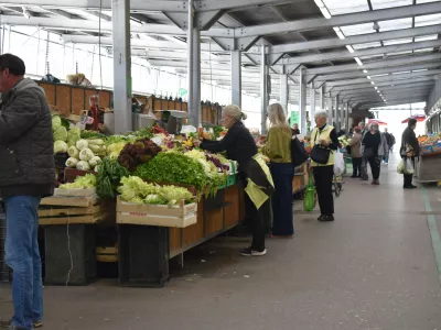 5.3.2026 - Tržnica BTC - živilska tržnica - zelenjavaFoto: Lovro Milek