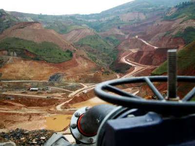 FILE PHOTO: A general view of an open pit at Twangiza gold mine in eastern Congo, September 28, 2011. REUTERS/Tom Kirkwood/File Photo