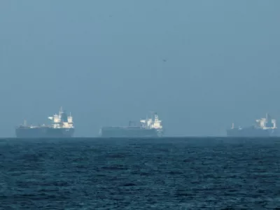 Tankers are seen off the coast of the Fujairah, as Iran vows to close the Strait of Hormuz, amid the U.S.-Israel conflict with Iran, in Fujairah, United Arab Emirates, March 3, 2026. REUTERS/Amr Alfiky