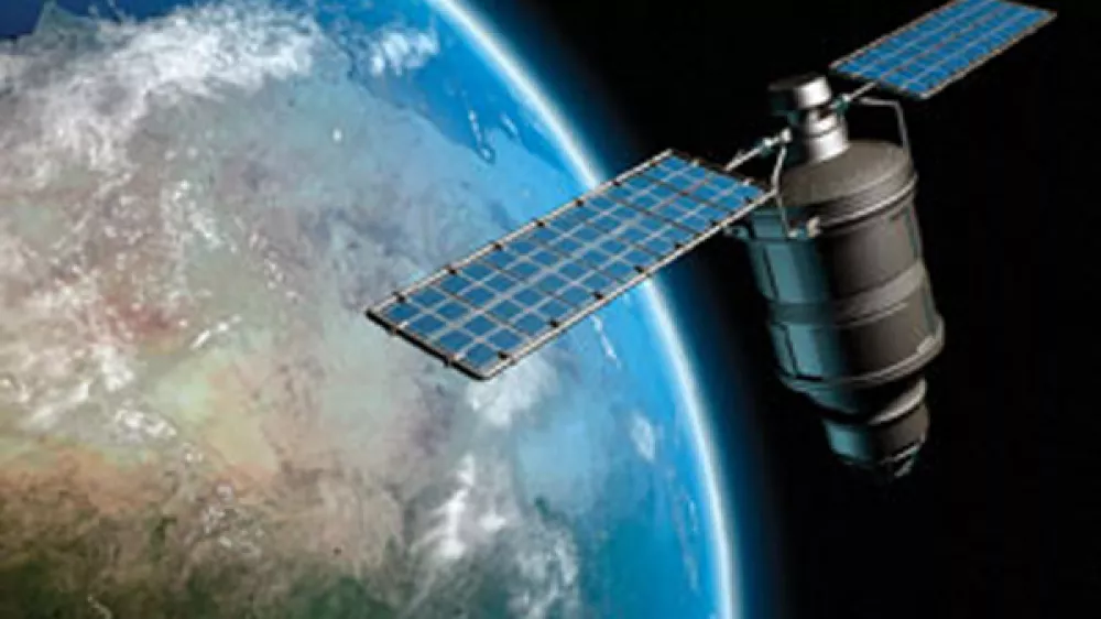 This image provided by NASA shows an artist concept of an Iridium satellite in earth orbit. Two big communications satellites collided in the first-ever crash of its kind in orbit over Siberia Tuesday Feb. 10, 2009, shooting out a pair of massive debris clouds and posing a slight risk to the international space station. The collision involved an Iridium commercial satellite, which was launched in 1997, and a Russian satellite launched in 1993 and believed to be nonfunctioning. (AP Photo/NASA)