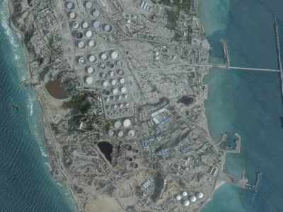 A satellite image shows an oil terminal at Kharg Island, Iran, February 25, 2026. 2026 Planet Labs PBC/Handout via REUTERS  THIS IMAGE HAS BEEN SUPPLIED BY A THIRD PARTY. MANDATORY CREDIT