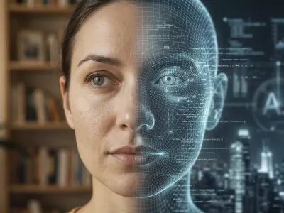 Deepfake simbolična fotografija