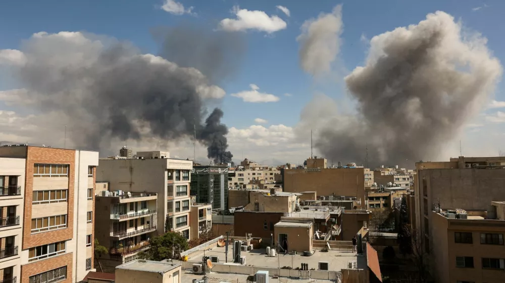 Smoke rises following an explosion, after Israel and the U.S. launched strikes on Iran, in Tehran, Iran, March 1, 2026. Majid Asgaripour/WANA (West Asia News Agency) via REUTERS ATTENTION EDITORS - THIS PICTURE WAS PROVIDED BY A THIRD PARTY   TPX IMAGES OF THE DAY
