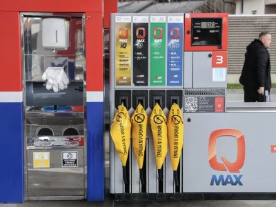 - 14.03.2026 - nedelujoča bencinska črpalka, kriza z nafto, gorivo, nafta, Petrol//FOTO: Jaka Gasar / Foto: Jaka Gasar