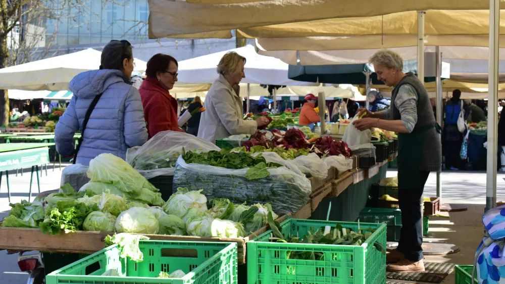 5.3.2026 - Tržnica BTC - živilska tržnica - zelenjavaFoto: Lovro Milek