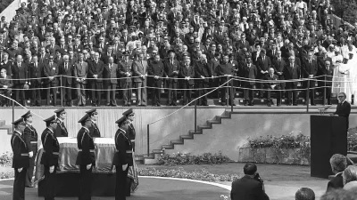 Titov pogreb&nbsp;&scaron;e vedno velja za enega največjih pogrebov katerega od&nbsp;voditeljev.&nbsp;/ Foto: Profimedia