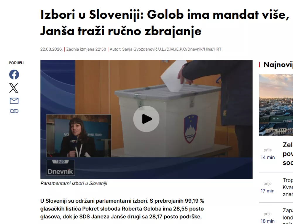 Volitve slovenija tujina