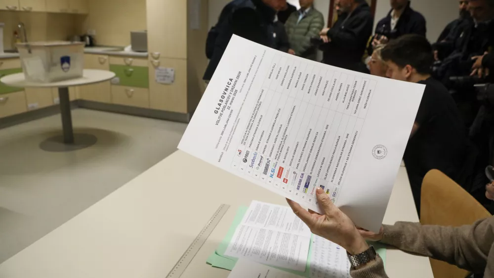 22.3.2026 - volitve v državni zbor 2026 - parlamentarne volitve 2026 - voli&scaron;čeFoto: Luka Cjuha